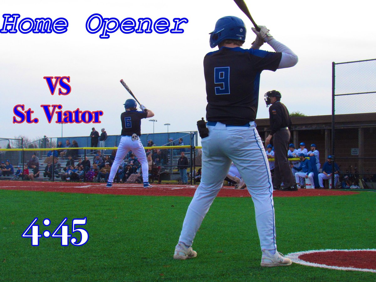 Come out and enjoy the nice weather for the varsity home opener vs. St. Viator!