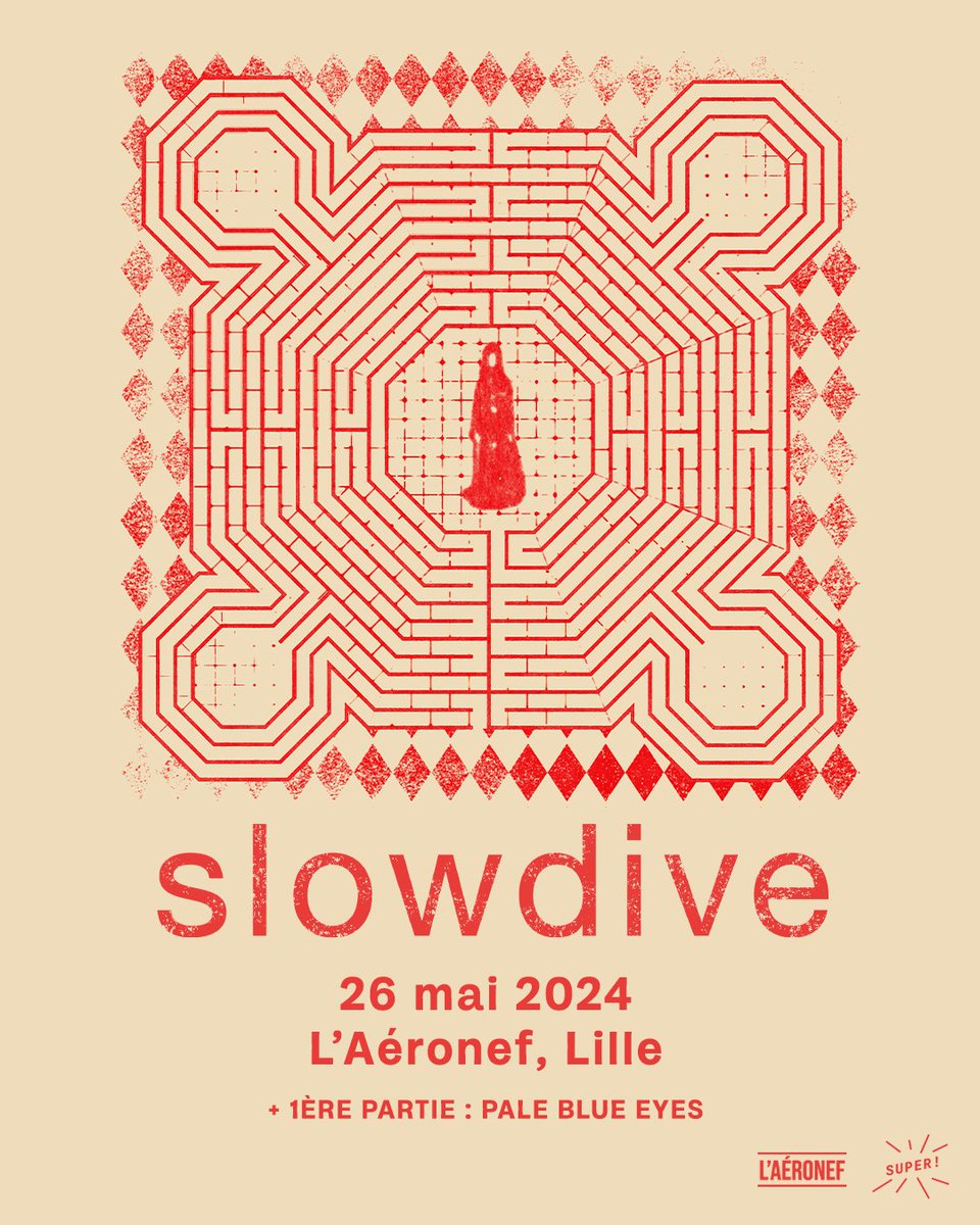 More shows opening for @slowdiveband 🖤 26.05.24 - Lille - L'Aéronef aeronef.fr/agenda/slowdive Tickets on sale tomo 10:00am (CET) 27.05.24 - Brussels - Cirque Royal 03.06.24 - Dortmund - FZW ticketmaster.de/event/slowdive… 04.06.24 - Luxembourg - den Atelier atelier.lu/shows/slowdive/