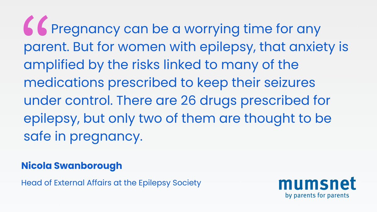 Guest post: Nicola from @epilepsysociety highlights the difficult decisions pregnant women with epilepsy face when taking medication that could save their lives but risks the health of their unborn babies. Read the full guest post mumsnet.com/talk/guest_pos…