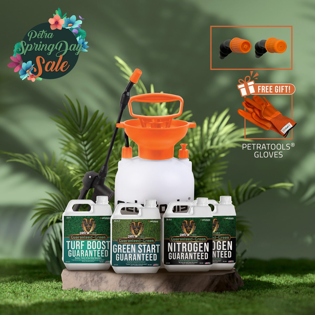 petramax_'s tweet image. 📣 PetraMax Petra Spring Day Sale! Spruce Up Your Lawn for Less! 💚🌱

🔥Happening Now!

Introducing our A-M-A-Z-I-N-G BUNDLES 😍

💦🌱 Liquid Lawn Fertilizers
💦🪨 Mulch Glue Max
💦💚 Grass Paint Max
✨🏡 Black Mulch Dye

Shop now!

#PetraSpringDaySale #PetraMax #lawnsolutions