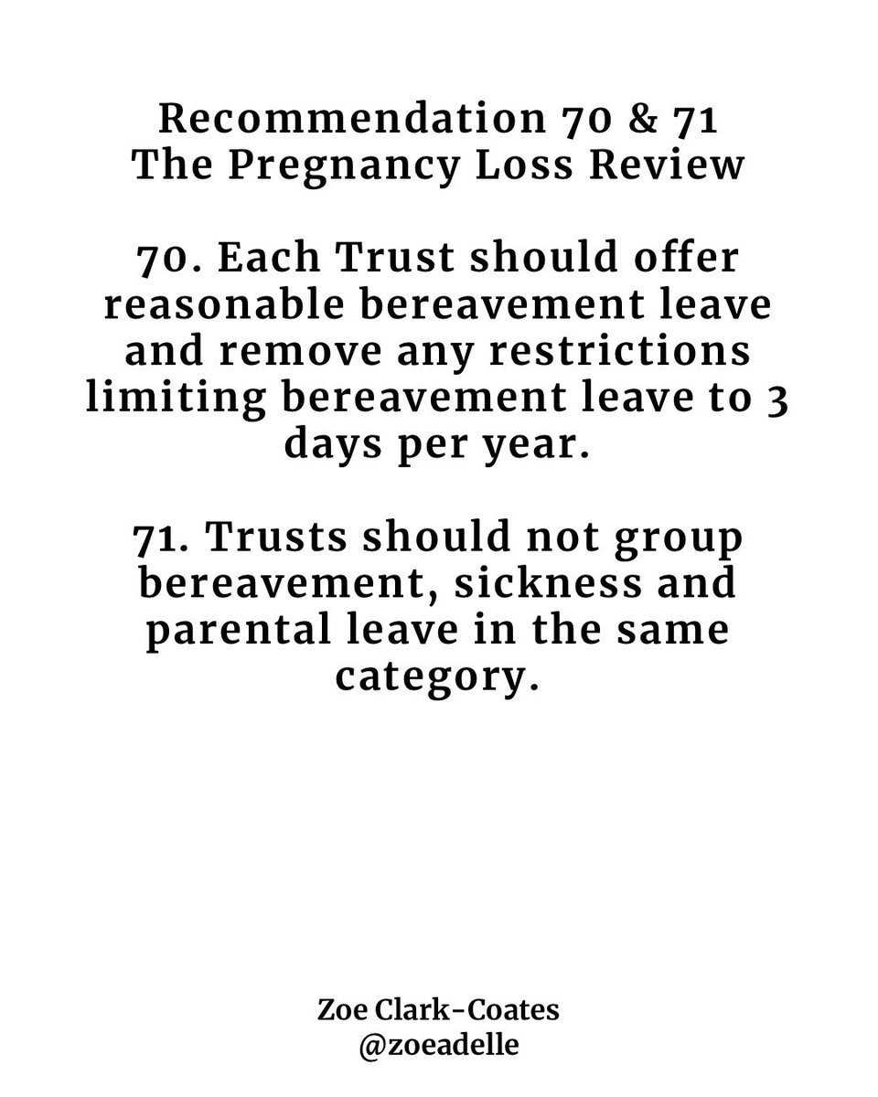 Boom 💥 Another 3 of The Pregnancy Loss Review recommendations implemented. @collinge1717 and I know what a difference this will make to so many NHS staff and we are thrilled to see it being rolled out. I’ll never forget the day I knew this had to be included in the…