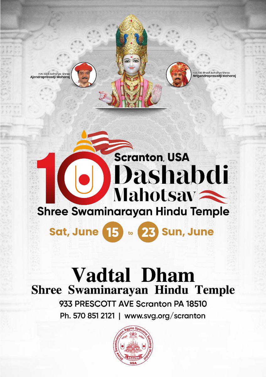 Vadtal Dham Scranton tweet media