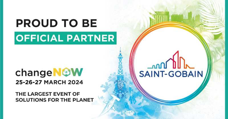 [#ChangeNOW2024]​
📣 #SaintGobain et #Nova by Saint-Gobain sont fiers d’être partenaires officiels de @ChangeNOW_FR, le plus grand événement de solutions pour la planète ! ​
🗓️ Rendez-vous, les 25,26 et 27 mars, au Grand Palais Éphémère, à Paris !