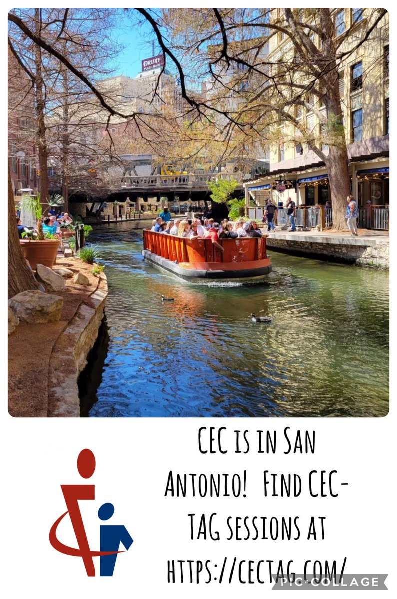 CEC is in San Antonio! Find CEC-TAG sessions at cectag.com #CEC2024 #gifted #2e