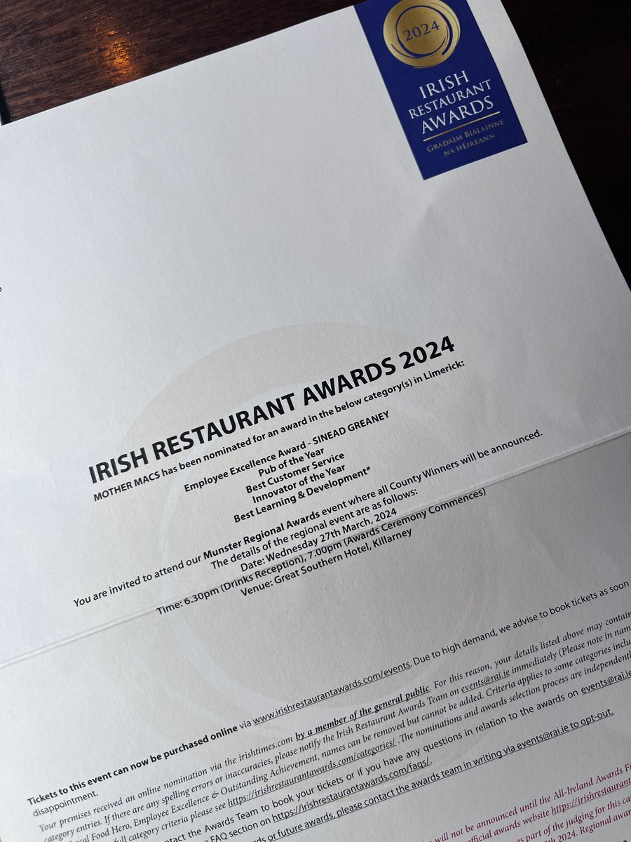 Mother Macs (Limerick, Ireland) tweet media