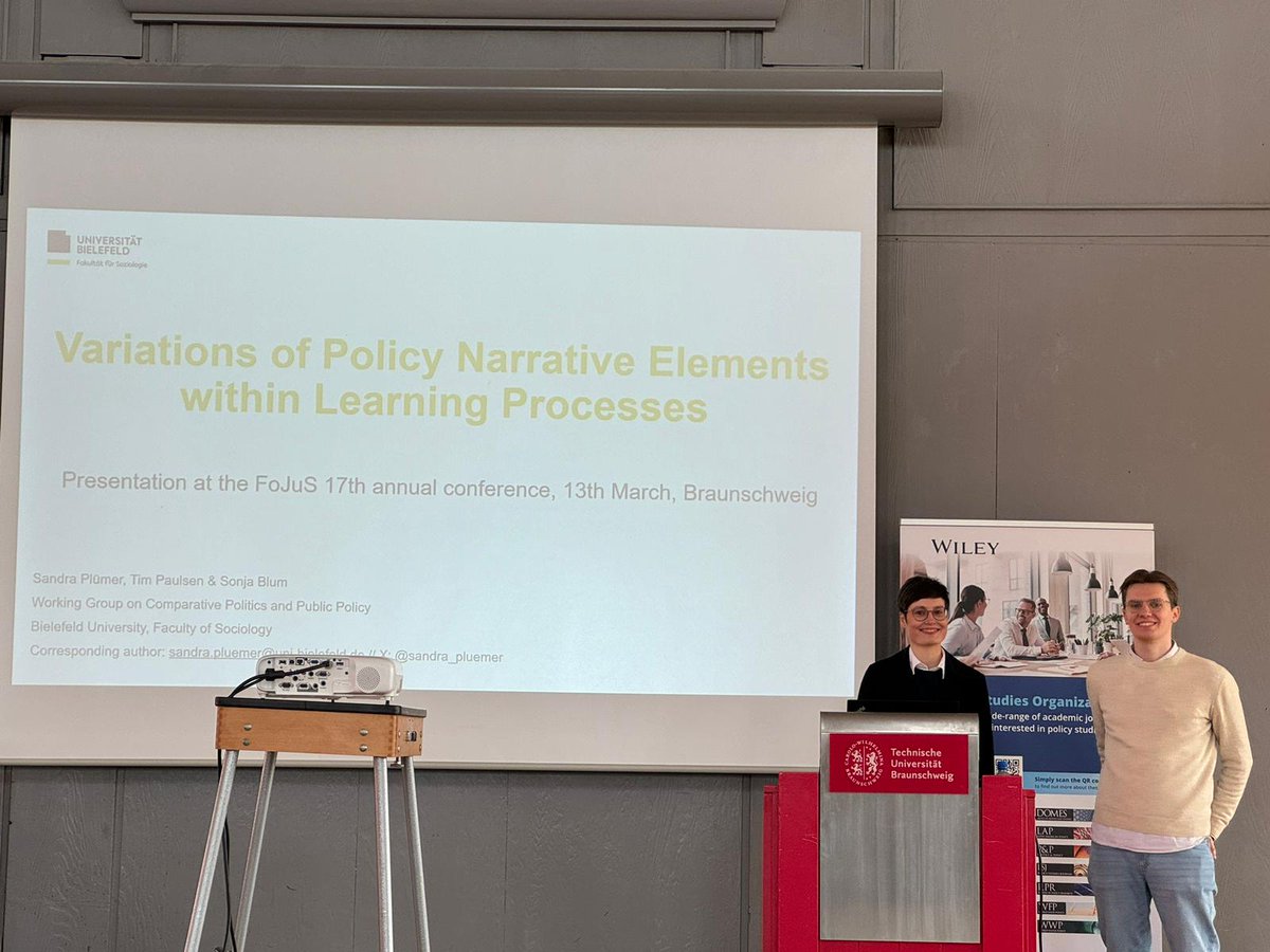 Today <a href="/TimNPaulsen/">Tim Paulsen</a> and me presented a first draft of a paper co-authored with <a href="/_sonjablum/">Sonja Blum</a> on the variation of narrative elements during policy learning processes. Thanks for your great comments <a href="/JohannaHornung/">Johanna Hornung</a>!
