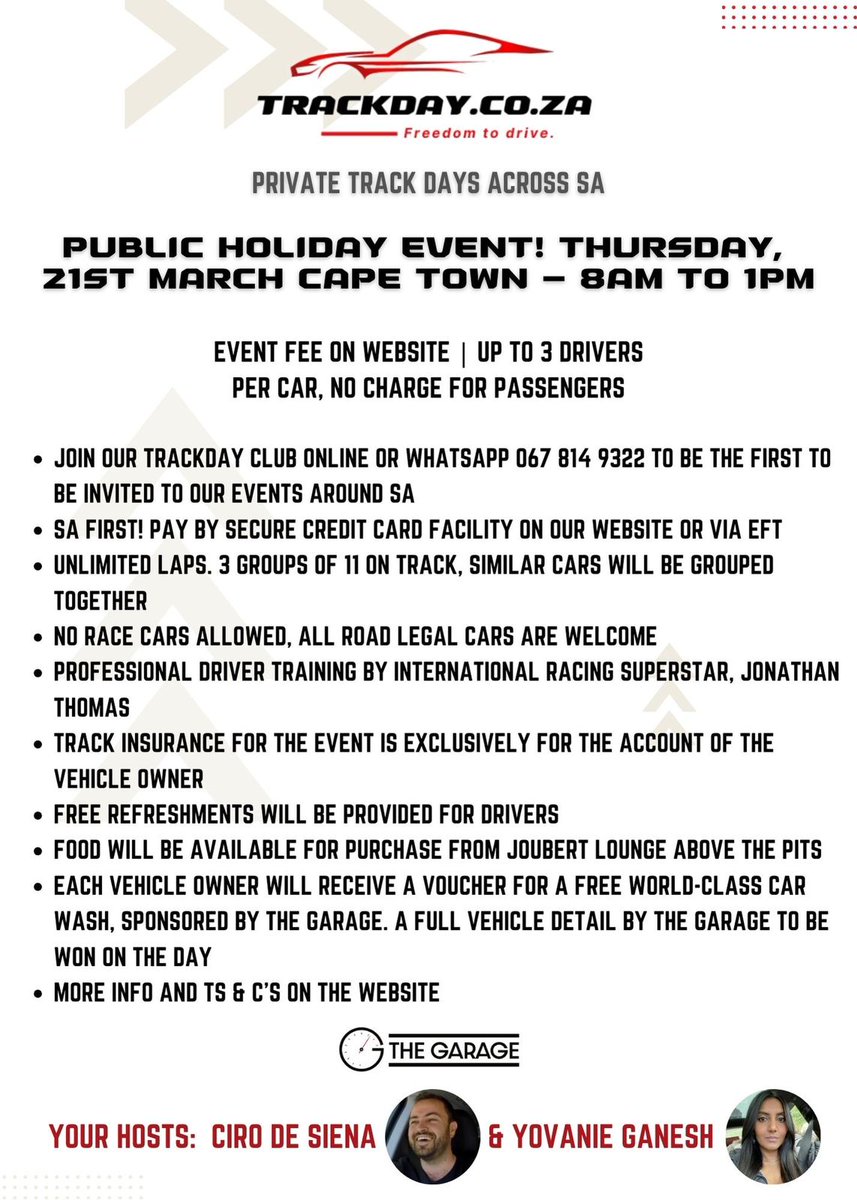 CiroDeSiena's tweet image. Our last event was sold out! Hope to see you at the next one. Public holiday Thursday 21 March, Killarney🏁🚀