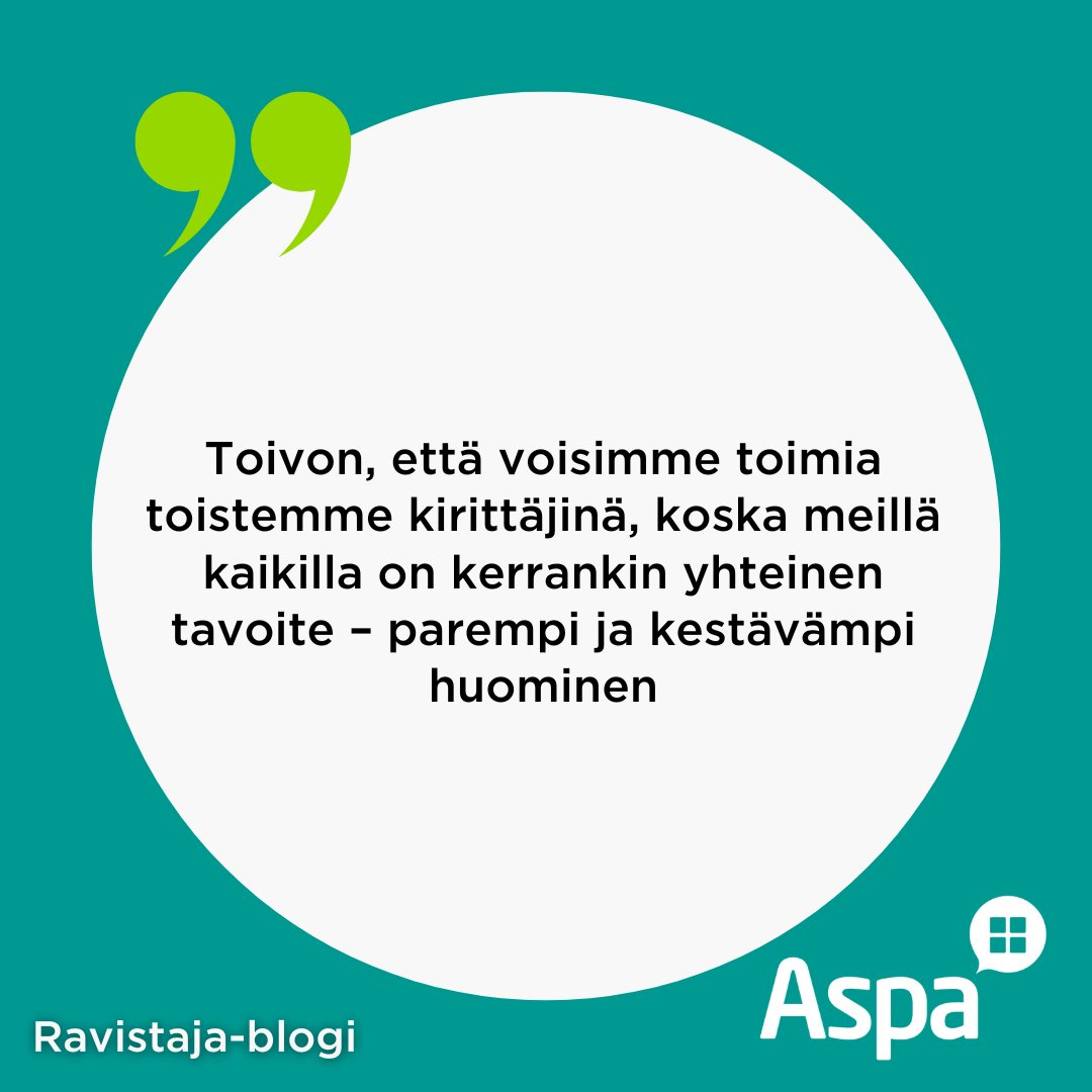Aspa-konsernin vastuullisuusmatka on nyt alkanut! Ja tällä matkalla emme ole yksin. Lue lisää Aspan viestintä- ja markkinointijohtaja <a href="/nooraviitanen/">Noora Viitanen</a> ajatuksia asiasta 👉 aspa.fi/tietoa-aspasta… #vastuullisuus #vastuullisuusohjelma