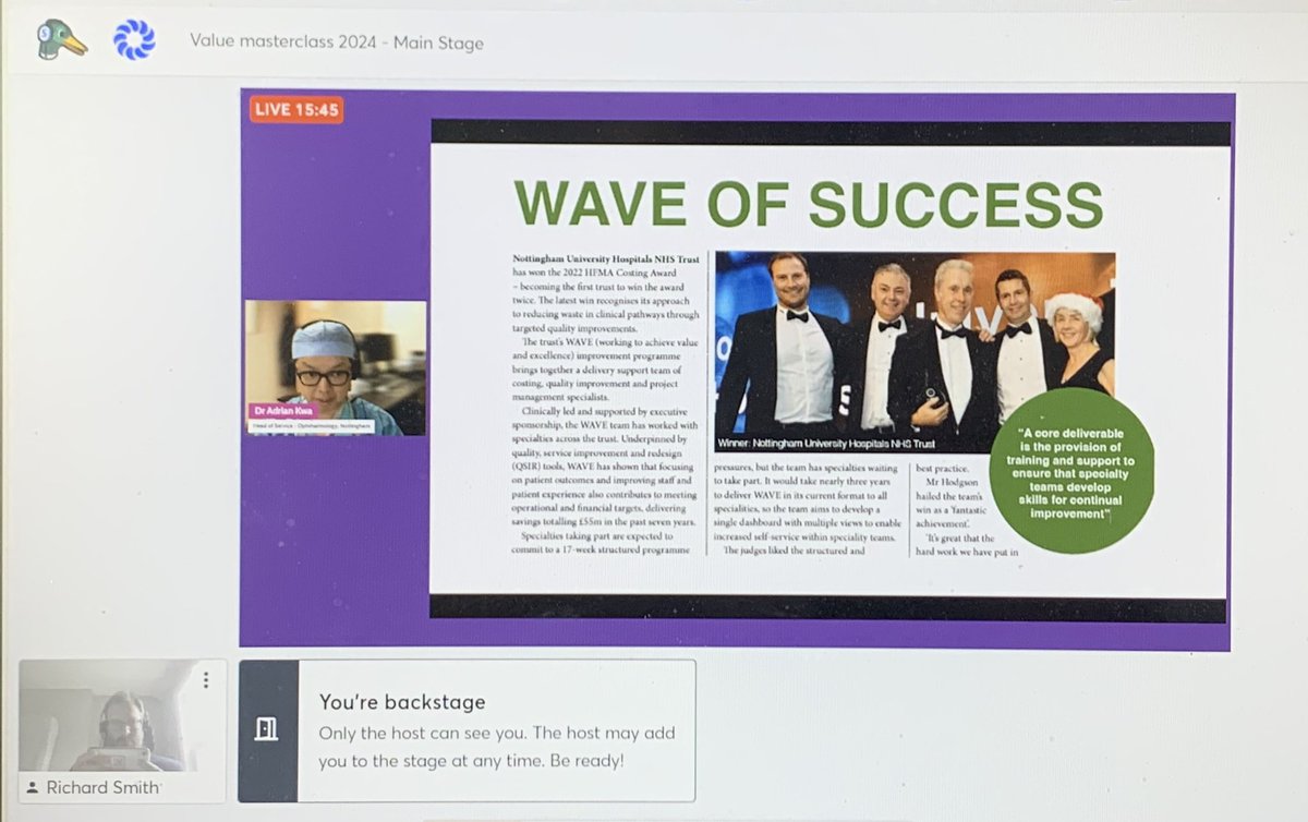 Pleasure as always to support <a href="/CostingForValue/">Healthcare Value Institute</a> with this presentation to learn and share wider