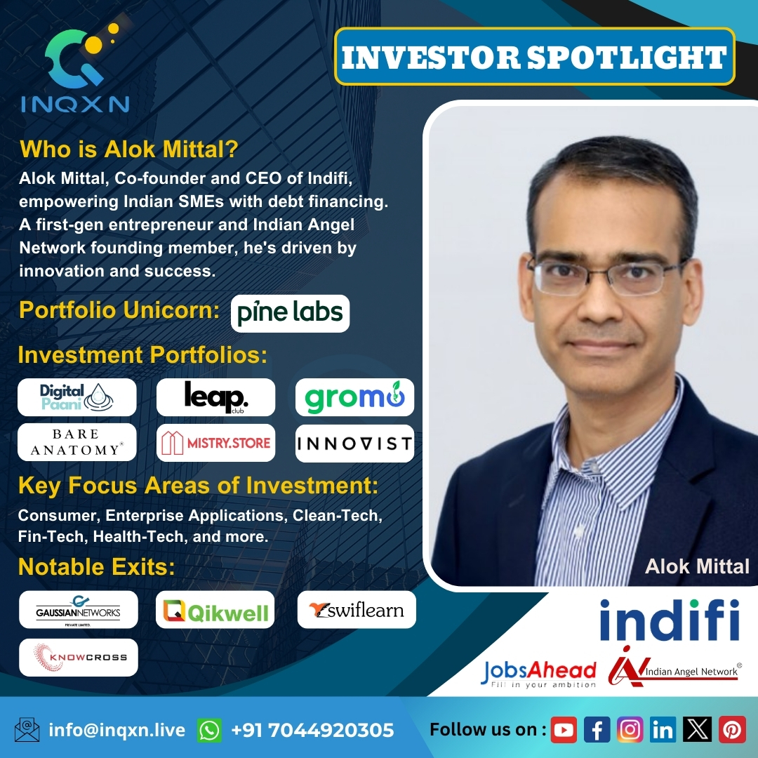 inqxn_live's tweet photo. 🚀 Meet Alok Mittal, Pioneering Innovation and Empowering Success. 🌟
✨ Engage with Alok Mittal for strategic investments and invaluable guidance. 💡
#VentureCapital #StartupInvestment #Entrepreneurship #Innovation #FinTech #HealthTech #CleanTech #AlokMittal https://t.co/QeZOvTtjwZ