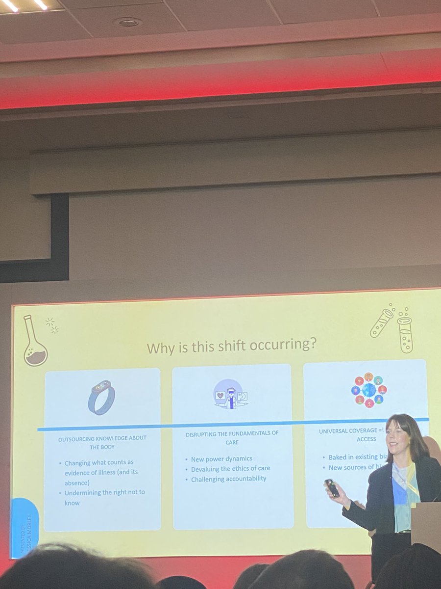 Excellent to hear from Dr Jessica Morley <a href="/DHRewired/">Digital Health Rewired</a>! It challenges me to focus on the ethics on digital innovation and improve the digital equity provision for our telehealth NH service, VR training and  digital co-design <a href="/DHCWales/">Digital Health and Care Wales</a> <a href="/CTMUHBspeech/">Speech Therapy</a>