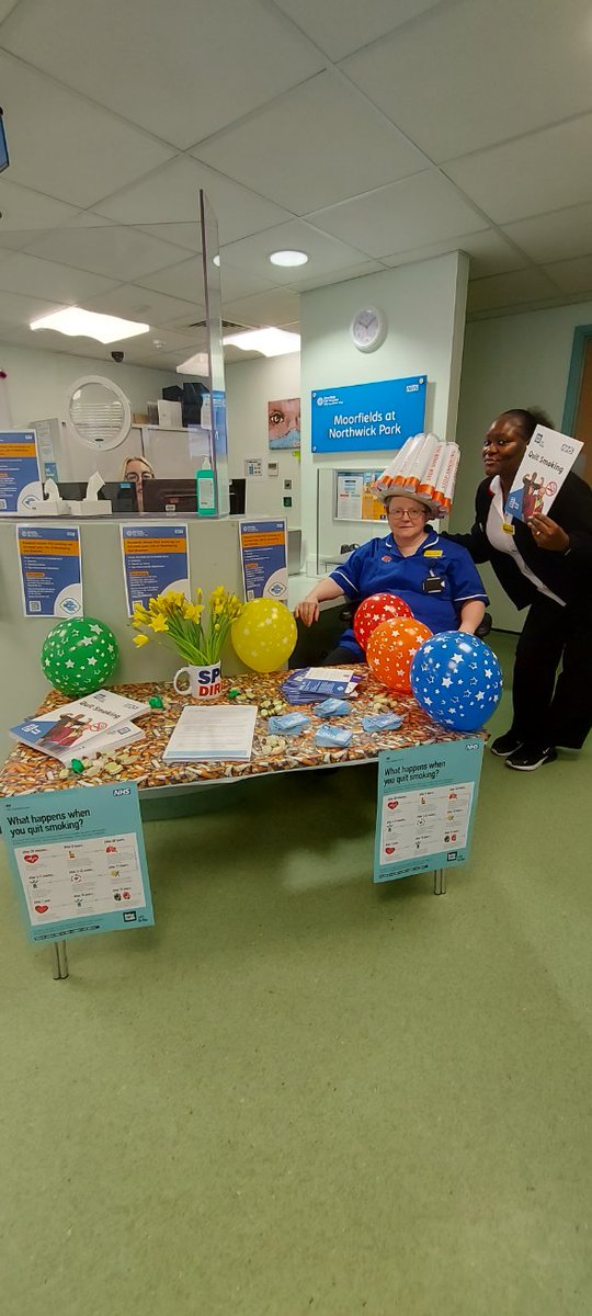 On #NoSmokingDay our staff are talking to patients about the risks of smoking to their sight. Smoking increases the risk of eye disease, such as age-related macular degeneration, the most common cause of sight loss in the UK. For tips on how to quit, visit bit.ly/eye-quit