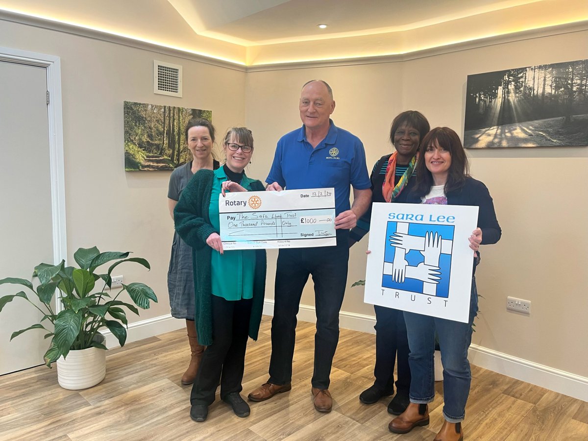 We are incredibly grateful to #BexhillRotary for selecting the Trust as one of their chosen causes and honouring us with a cheque for £1,000 raised during their Christmas Collections.💙