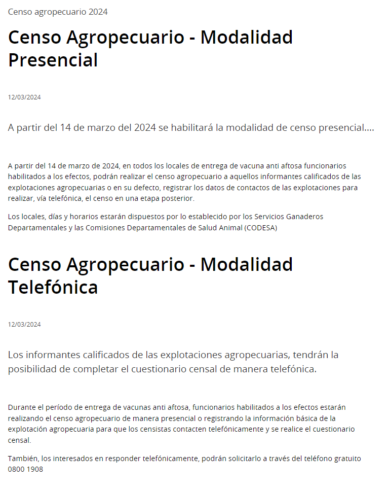 andres_treglia's tweet photo. En el marco del Censo General Agropecuario el @MGAPUruguay a través de #DIEA y el apoyo del @ine_uruguay , se informa a la población que a partir del 14 de marzo se habilita el #CGA en modalidad digital y telefónico. #DescentraUy
https://t.co/tCW3eEviKd https://t.co/fZisp4LY1d