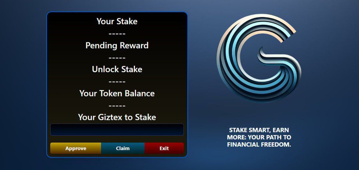 GiztexAi's tweet photo. Staking is in Development

Staking development with BNB/UDST rewards is in development, the team is working hard to build a profitable utility for all holders, for this reason, let's continue to work together in developing this project for future success! https://t.co/FBQ50LcF3U