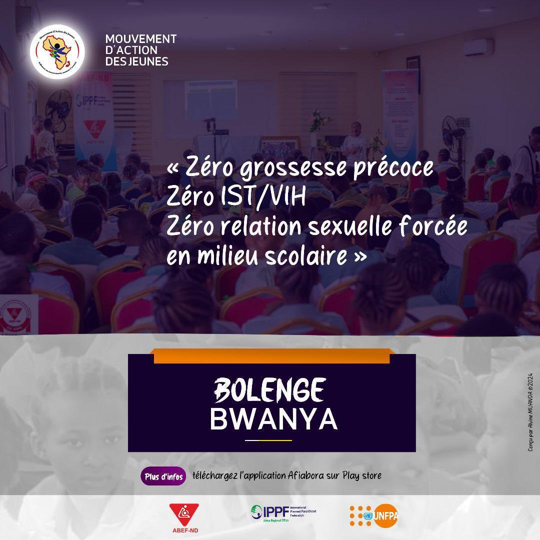 RKatewo's tweet photo. #BolengeBwanya 
La grossesse précoce, les IST/VIH et la relation sexuelle forcée dans le milieu scolaire ont un impact négatif sur le développement et l’avenir de la jeune fille. L’abstinence et l’utilisation de la contraception garantissent l’avenir de la jeune fille.
@UNFPARDC https://t.co/8WObnpQJ3u