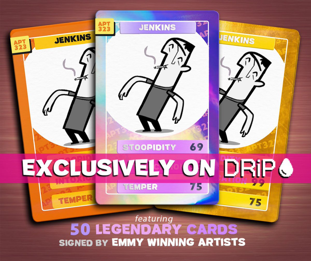 WHO LOVES COLLECTIBLES!!!

Get ya hands on the stoopidest collectibles in town in this Fridays <a href="/drip_haus/">DRiP 💧</a> drop

Featuring Jenkins the drunken geezer! 3 variants to collect but ONLY a legendary will give you access to the Golden Chicken Club on our Discord. (link in bio)

Comment