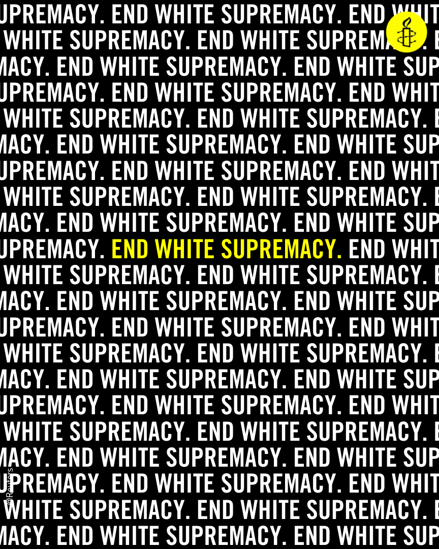 There is no place for white supremacy. Anywhere. Ever.