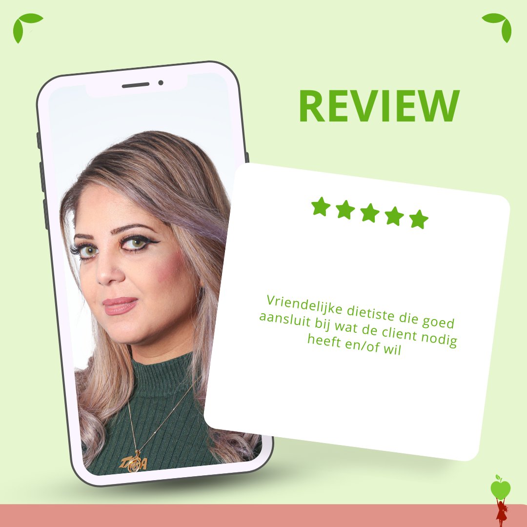 DieetPlaneet's tweet image. Een mooie review voor diëtist Tara 💚

#dieetplaneet #dietist #leefstijlcoach #Utrecht #review #Tara