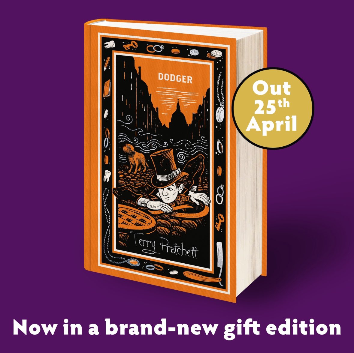 We’re delighted to reveal the new special edition cover for Dodger, featuring beautiful artwork from @JoeMcLaren, which will publish on the 25th of April from @PuffinBooks.