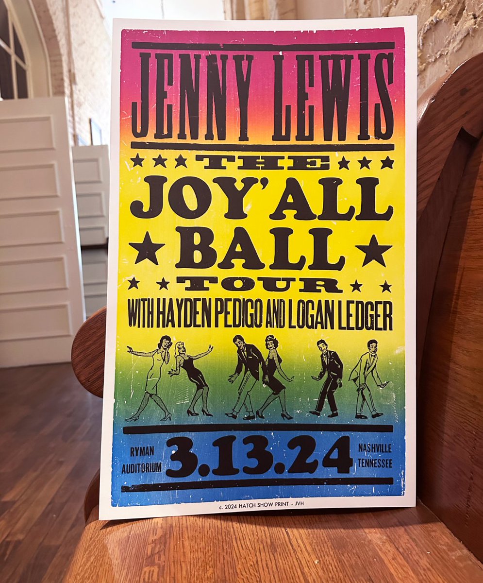 Ryman Auditorium (@theryman) on Twitter photo TONIGHT: The "Joy'All Ball" with <a href="/jennylewis/">jenny lewis</a> and special guests <a href="/amarillohighway/">Hayden Pedigo</a> and <a href="/loganledger/">Logan Ledger</a> 🪩
We still have a few tickets left, so grab them while you still can and join us in the pews!
🎟️: opryent.co/4a4dVx3 TONIGHT: The "Joy'All Ball" with <a href="/jennylewis/">jenny lewis</a> and special guests <a href="/amarillohighway/">Hayden Pedigo</a> and <a href="/loganledger/">Logan Ledger</a> 🪩
We still have a few tickets left, so grab them while you still can and join us in the pews!
🎟️: opryent.co/4a4dVx3