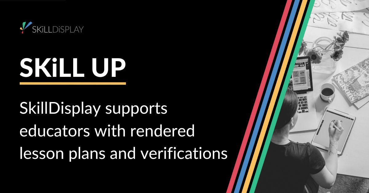 SkillDisplay supports educators with rendered lesson plans and verifications

Assemble your courses from predefined or your own skills and make use automatically printouts with your brand.

More on SkillDisplay for Educators:
skilldisplay.eu/training-provi…

🧑‍🏫#educator 📚#skills
