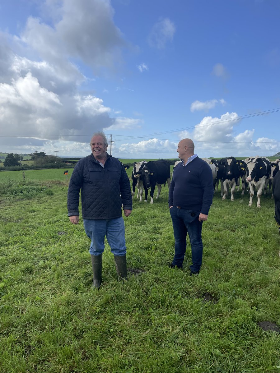 Meet Howard (on the left), our Stockman, friend to the cows & herd hero! There's nothing he doesn't know about cows & we're celebrating 30 years of working with him here at the farm this year. Here's to you Howard! (Photo taken summer '23) #sustainablefarming