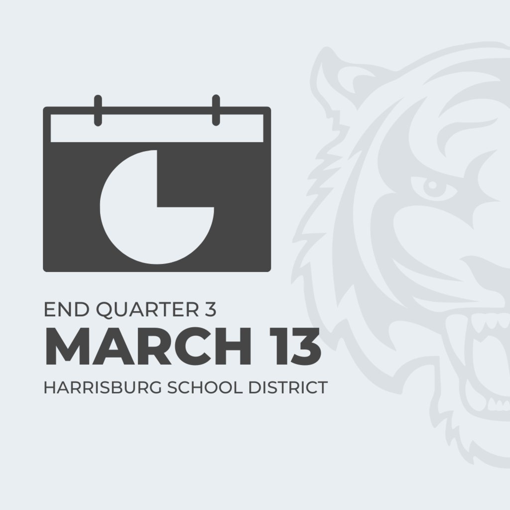 It's the end of the third quarter! We're proud of all the hard work our students and staff have put in so far this year. Let's finish strong! #GoTigers 🐾