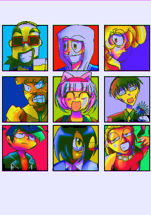 _vhs_angel's tweet photo. The Alien Party!!
.
.
.
#digitalart #vibrantcolors #neoncolors #chromaticaberration #pixel #eyestrainart #webcomic #occast #myocs #originalcharacters https://t.co/keGfsLXV7x