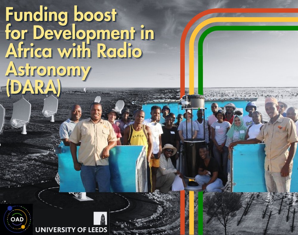 The DARA project, backed by the University of Leeds and supported by the OAD, received a £6.5m funding boost! 🚀 Over 8 years, DARA has trained 300+ students in 8 countries, empowering them with skills in radio astronomy and data science to tackle local development challenges. 🌍
