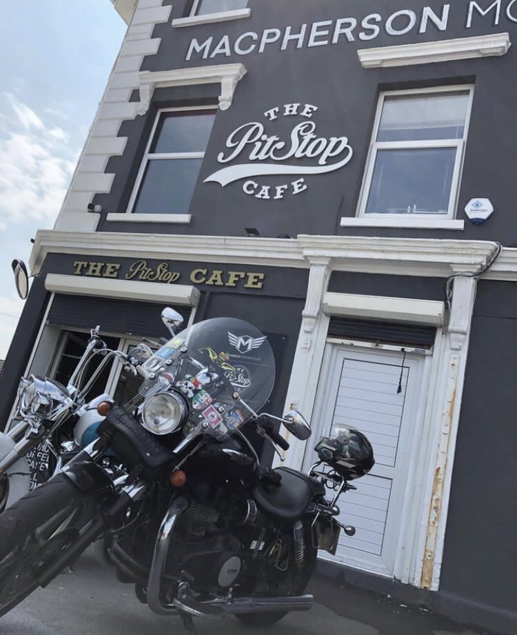 poseidon_ashore's tweet photo. The great thing about having a cheeky Bikers Benediction & cappuccino at #ThePitstop #Macphersons in Plymouth is meeting someone you haven’t seen for 25 years. Amazing. Love this place. https://t.co/aik1lsYcs5