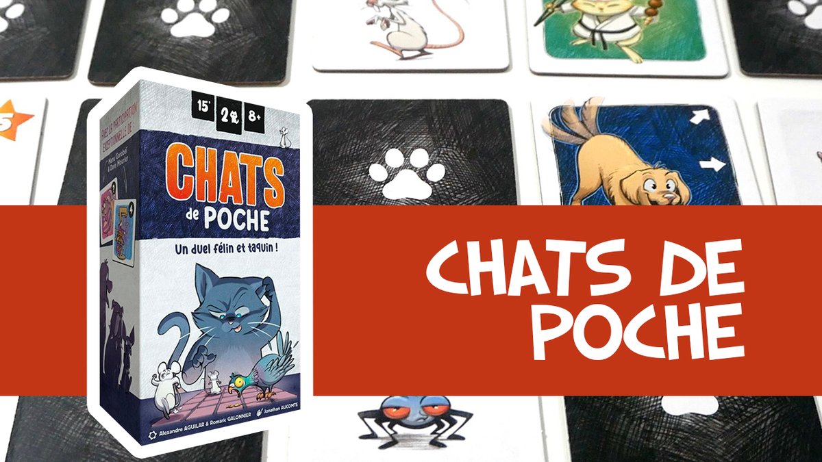 Chats de poche est un petit jeu de tuiles et de déplacement pour 2 joueurs. Les joueurs révèlent et déplacent des tuiles, pour capturer les meilleures proies.
Découvrez-le en 2 minutes !

Youtube : youtube.com/watch?v=3gYBmR…
Blog : des-en-mousse.com/chats-de-poche…

#j2s #jeudesociete