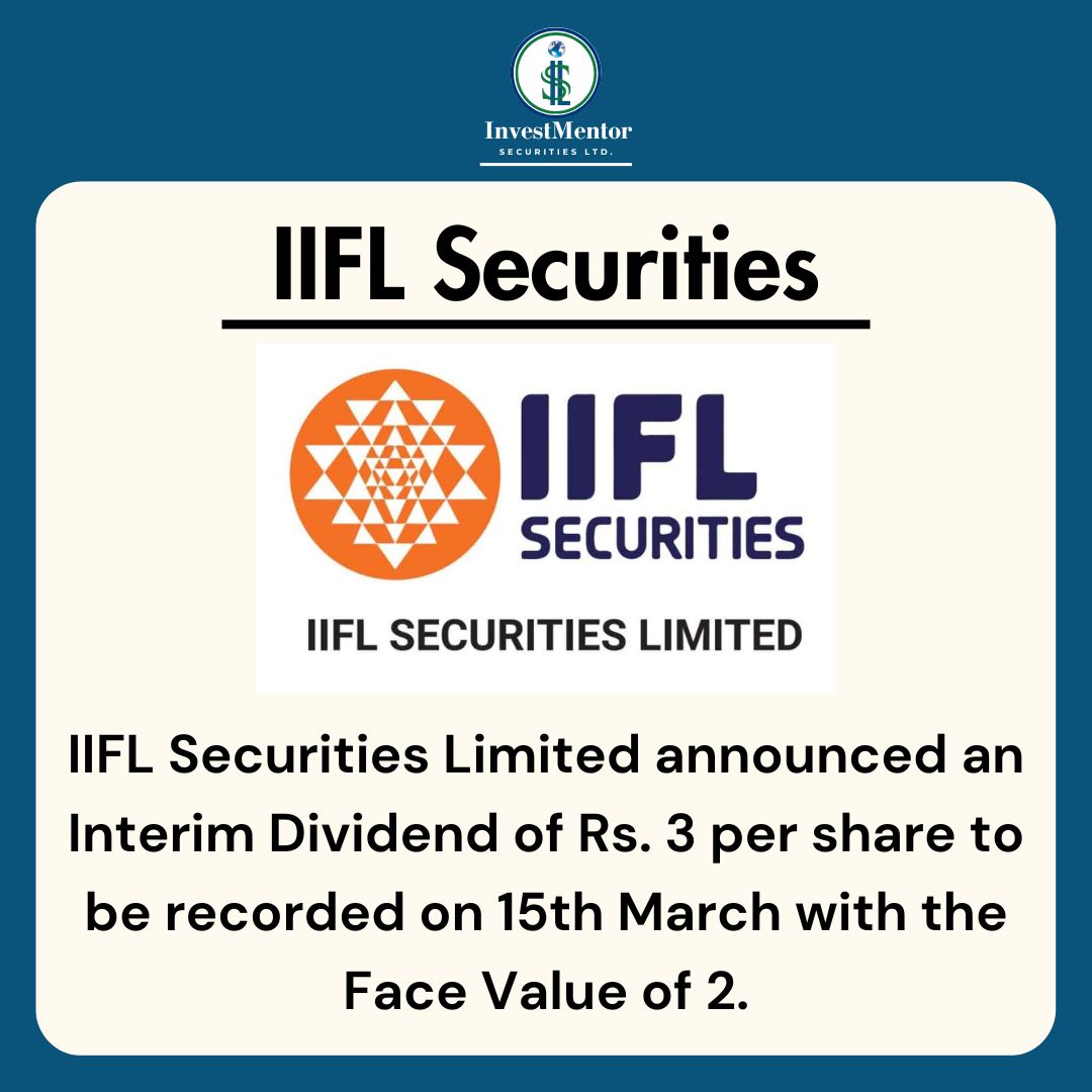 #IIFLSecurities #interimdividend #dividend #StockMarket