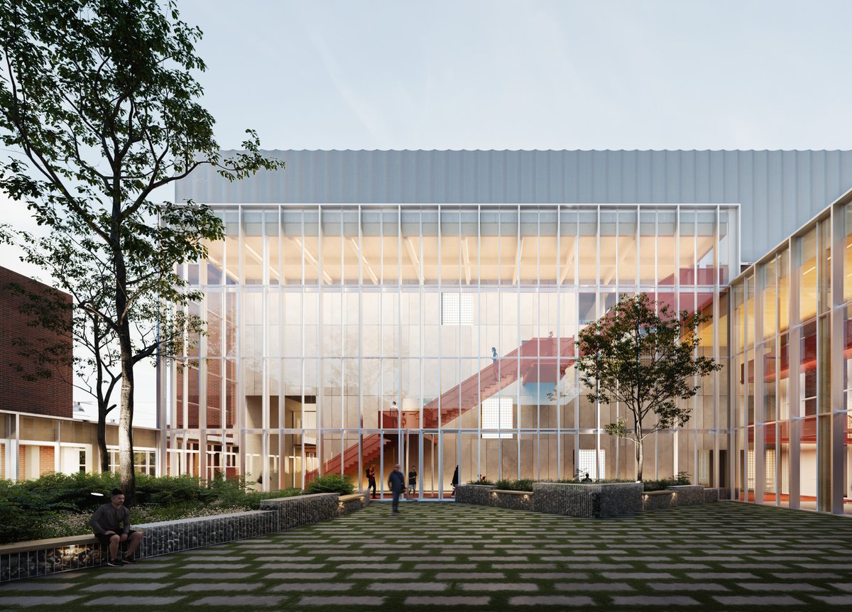 Val_Plante's tweet photo. Le centre Gadbois sera rénové et agrandi. Cet espace communautaire, sportif et de vie dans le Sud-Ouest sera exemplaire au niveau du design et de l'efficacité énergétique. Des services municipaux de qualité, c’est l’#EffetProjet!
🏗 PRISME architecture | ADHOC architectes | GBI https://t.co/lTgC9EMspf