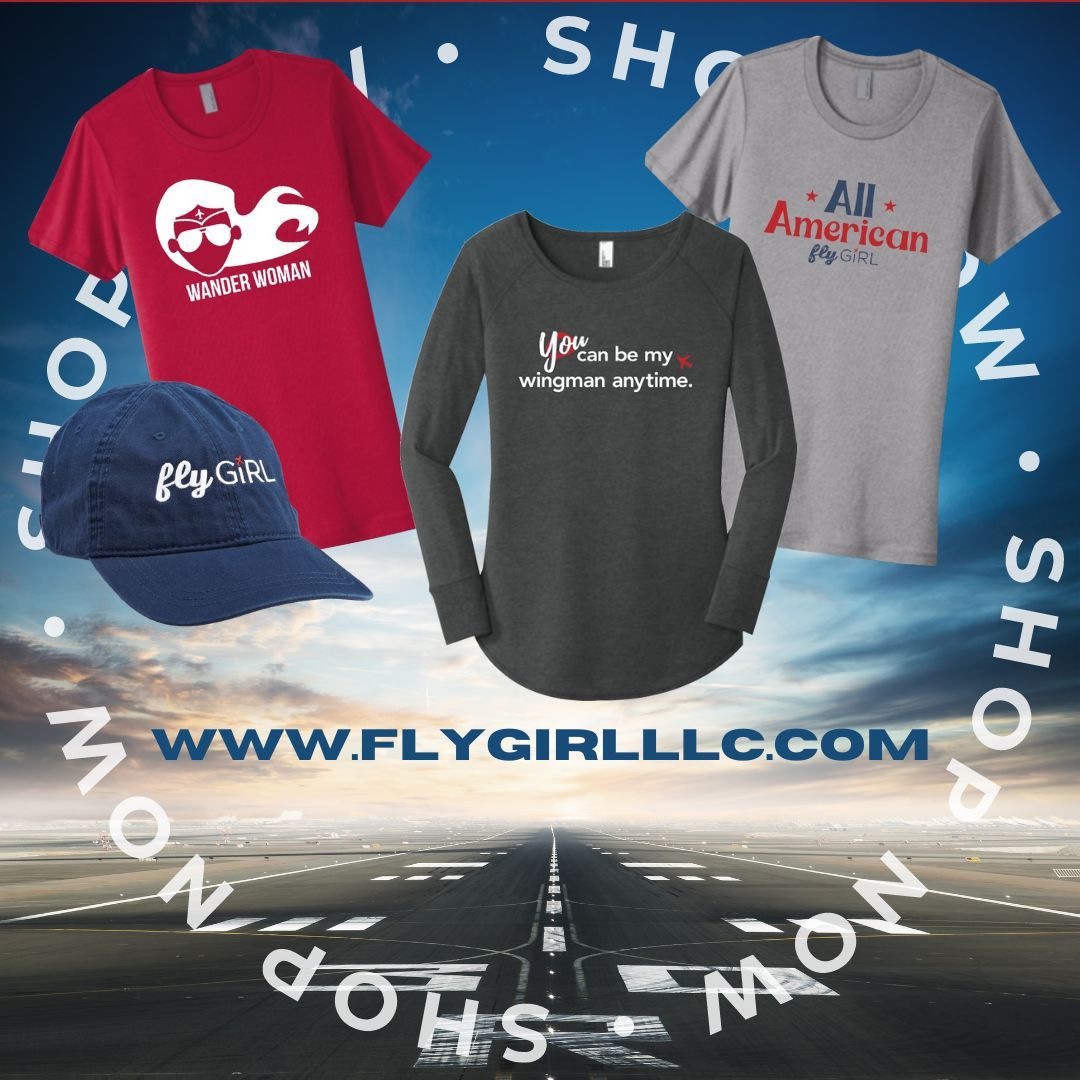 🌟 flyGIRL gear for the #traveler! Not only do we carry must-have tees, but our products also support a great cause-the #flyGIRL #scholarship program. Join us in making a difference, one tee shirt at a time! 💖 buff.ly/2RHQANw #MakeADifference #ShopForACause #GiveBack