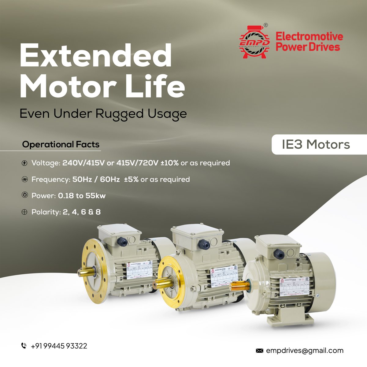 EMP_Drives's tweet photo. One solution for all working conditions. #EMPD IE3 Motors has the construction detailing of the motor to deliver its purpose and operation irrespective of the integrated working condition.
https://t.co/p7xhfh9XF8
#IE3Motors #IE3 #ACMotor #ElectricMotor #SinglePhaseMotor https://t.co/BhJvuwfUJi