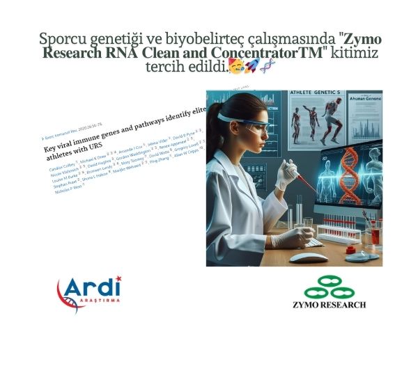 Sporcu genetiği ve biyobelirteç çalışmasında "𝐙𝐲𝐦𝐨 𝐑𝐞𝐬𝐞𝐚𝐫𝐜𝐡 𝐑𝐍𝐀 𝐂𝐥𝐞𝐚𝐧 𝐚𝐧𝐝 𝐂𝐨𝐧𝐜𝐞𝐧𝐭𝐫𝐚𝐭𝐨𝐫𝐓𝐌" kitimiz tercih edildi.🥳🚀🧬
 pubmed.ncbi.nlm.nih.gov/32139349/

Yenilikle kalın 🥼😊