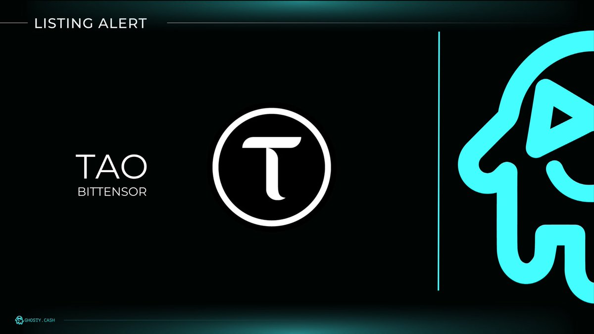 Fan Favorite alert! 🚨 The leader of AI in crypto, Bittensor, is now supported on Ghosty Cash. Swap smoothly from TAO to over 35 chains in one seamless TX! 👻🤖

Swap now on: Ghosty.cash