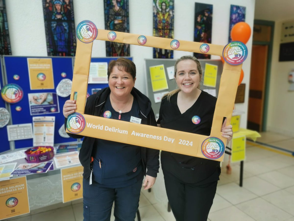 Redmondmichel's tweet photo. Marking World Delirium Awareness Day 2024 in Mayo University Hospital. https://t.co/pc967KmbMS