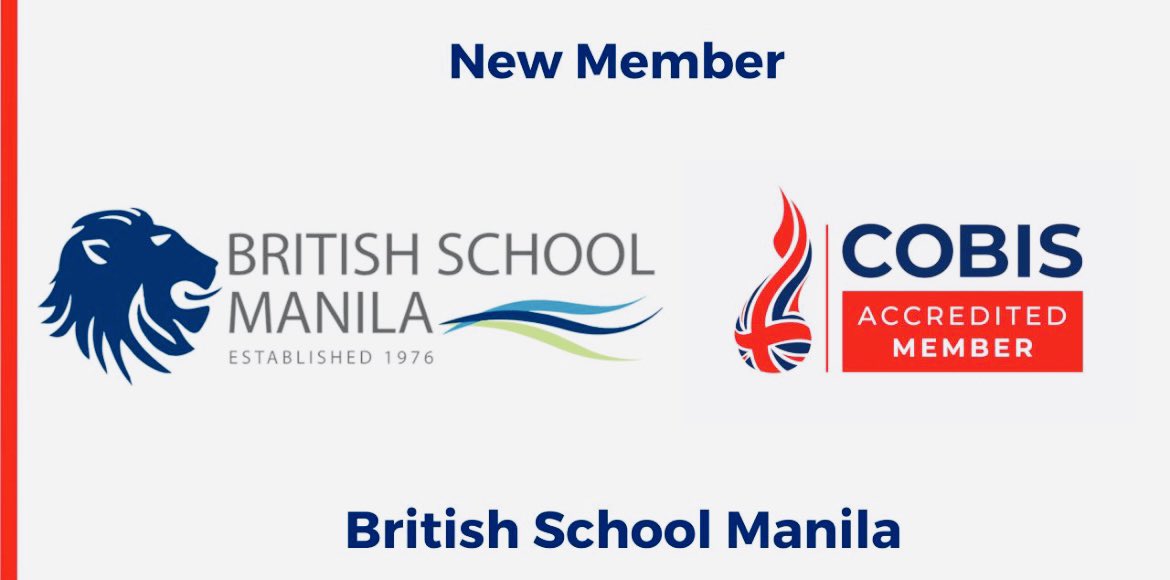 We are delighted to welcome into our diverse family of high-quality schools, The British School Manila in the Philippines 🇵🇭, who have been awarded COBIS Accredited Member (CIS) status. #COBISMember COBIS ConnectED: Inclusive school improvement worldwide. Join us. 🌍