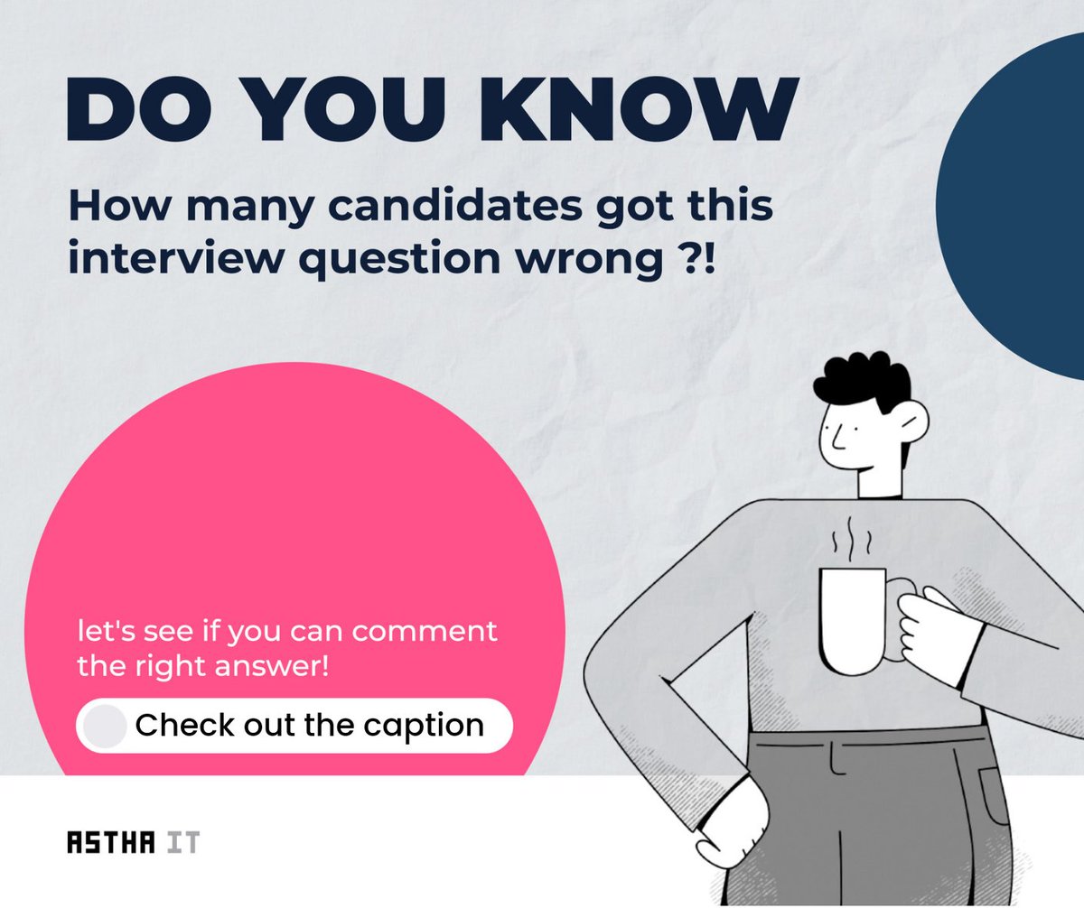 Which of the following methods/operation does javascript use instead of == and !=?

a) JavaScript uses equalto()
b) JavaScript uses equals() and notequals() instead
c) JavaScript uses bitwise checking
d) JavaScript uses === and !== instead

#AsthaIT #InterviewQuestion #JavaScript