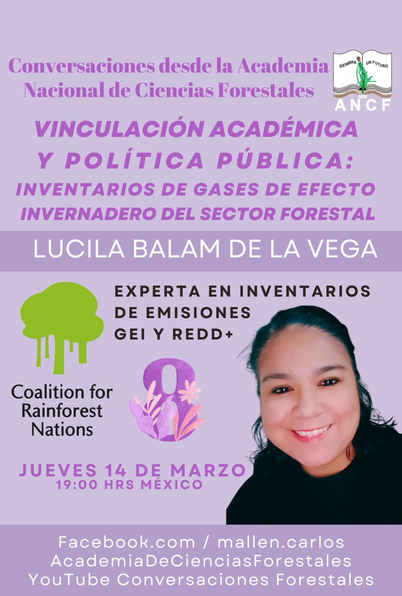 ANCForestales's tweet photo. Tenemos el honor de conversar con @LucilaBalam sobre Inventarios de Gases de Efecto Invernadero y su vinculación académica y política pública. https://t.co/DsC7wy1g13