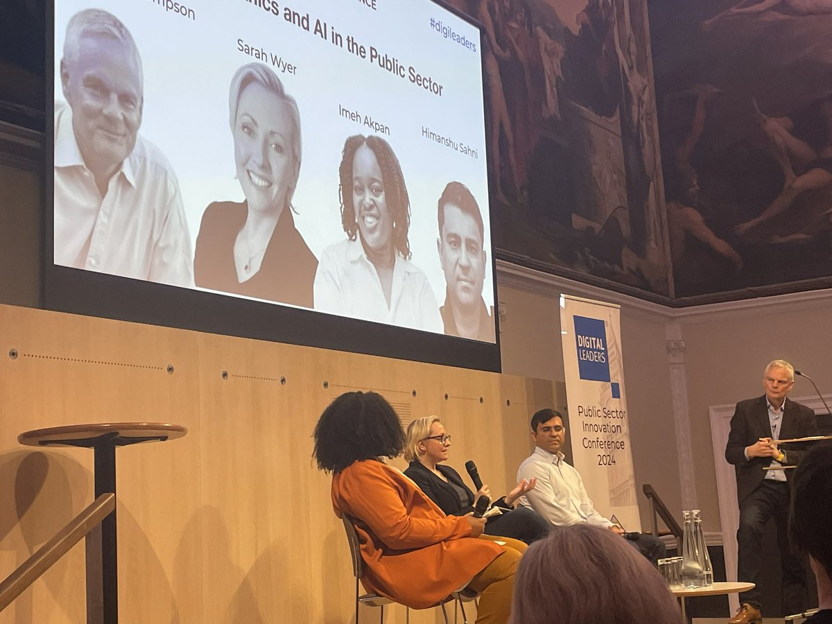 MaxineMeighan's tweet photo. ‘We all know what’s right &amp; what’s wrong. If we have the right people in the room we can talk about it. But the emphasis is on productively, how can we make things more efficient. The conversation should be how can we make it more ethical. We can all be part of AI’ #DigiLeaders https://t.co/cdzqhnqXrq