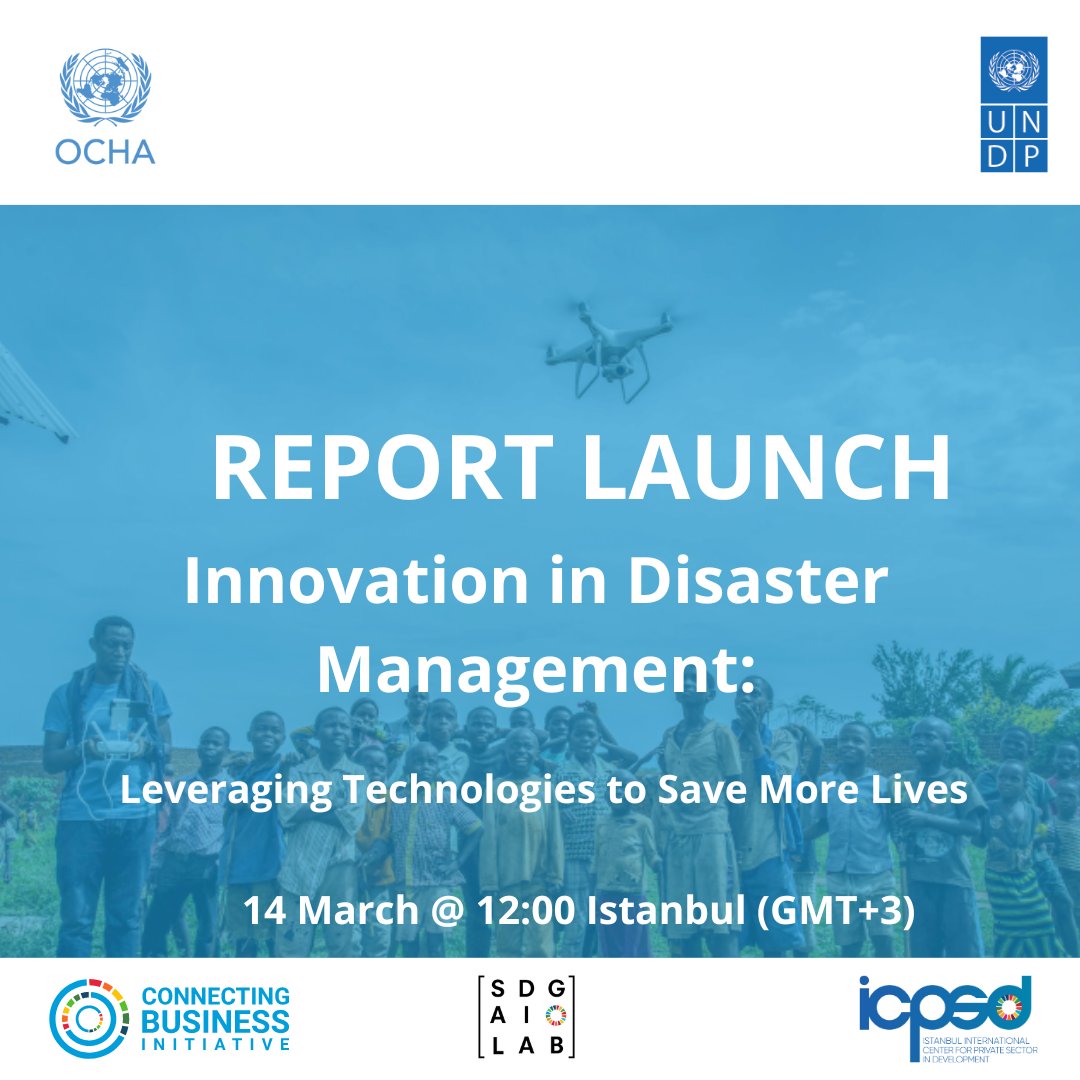 📢TOMORROW is our report launch webinar. Join us to discuss cutting-edge technologies in disaster settings & the role of business in disaster management with examples & insights on challenges & opportunities. 📅Thurs 14 March ⏰ 9:00 GMT 🖊Register bit.ly/49XxaaY