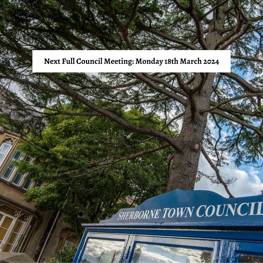 The next Full Council meeting will take place at 6pm on Mon 18 March 2024 at The Manor House, Newland, Sherborne. A copy of the agenda can be seen here: bit.ly/3PirWyy If you would like to attend the public session please email civicadmin@sherborne-tc.gov.uk #Sherborne