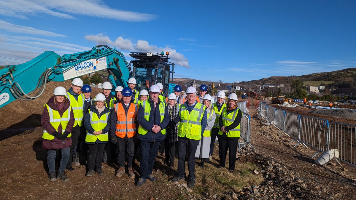 Work is progressing rapidly to create 26 new council homes on the site of the former St Mary’s Primary School in Largs. 🏡 Once complete, the development will be a natural extension to the neighbouring 123-unit Flatt Road development. More details 👉 north-ayrshire.gov.uk/news/Work-unde…