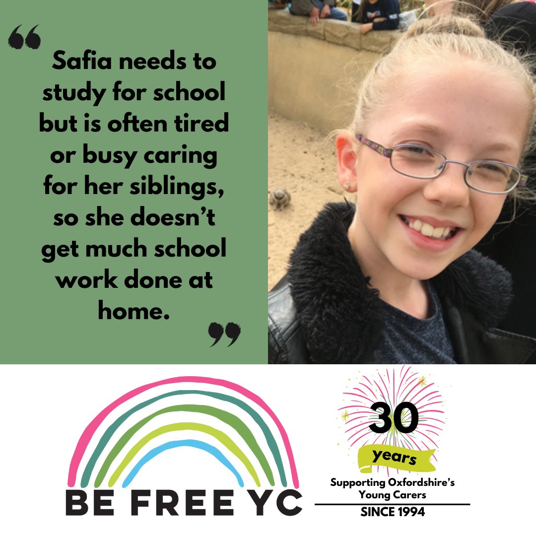 BeFreeYC's tweet photo. If you or someone you know is a young carer based in Oxfordshire who would benefit from our services, please head to the link in our bio to place a referral. 🌈🌟

3/3

#youngcarersactionday #YCAD24 #raiseawareness #supportyoungcarers #carers #youngcarers #oxfordshire #befreeyc https://t.co/GgxFfySyR0