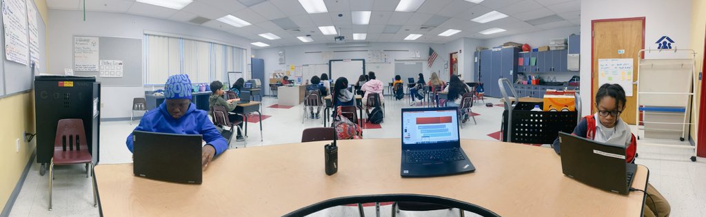 ColbertMagnet's tweet image. Who says we have to wait until the bell rings to begin instruction?  A little Ultimate Gamers I-Ready morning camp to kick start the brainpower for the day! #gameon #thelearningneverstops 🐾