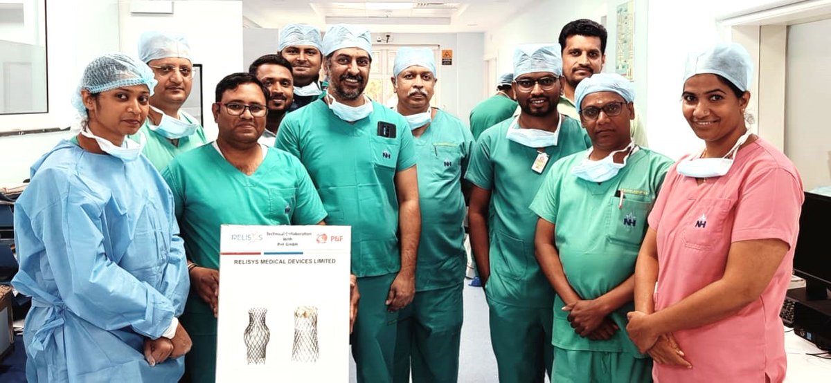 NH, #Bangalore does another #TRICVALVE today! Congratulations Dr. Suraj Narasimhan & team. #tricvalveimplant #rightheart #heartfailure #tricvalve #tricuspidregurgitation #relisysmedicaldevices #heartvalves #structuralheartintervention #Bengaluru @relisysmedical