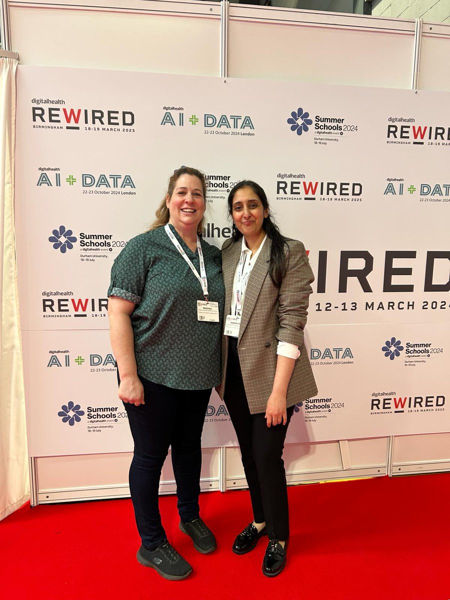 Brilliant teamwork and connections made. First time presenters at  #Rewired24 showcasing the innovative digital work undertaken @MSEHospitals @EssexCTC